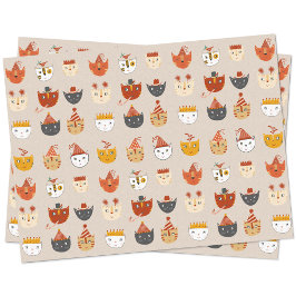 Papel De Seda Gato de Fiesta cutáneo