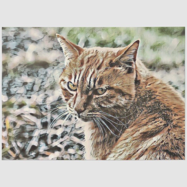 Papel De Seda gato de juguete (Anverso)
