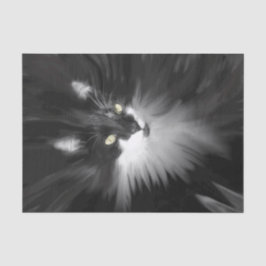 Papel De Seda Gato de Tuxedo