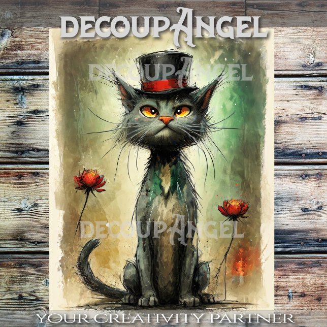 Papel De Seda Gato descabellado en el Gorra #2 Desnudo (Subido por el creador)