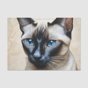 Papel De Seda Gato elegante siamés