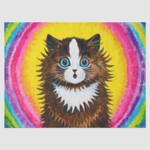 Papel De Seda Gato en un arcoiris, Louis Wain