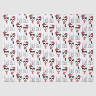 Papel De Seda Gato Genial Feliz Navidad