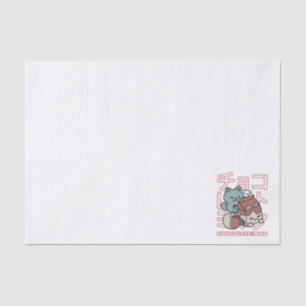 Papel De Seda Gato Kawaii con Leche de Chocolate – Arte Pop Japo