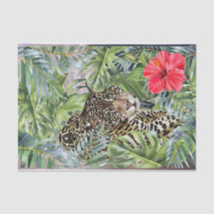 Papel De Seda Gato leopardo
