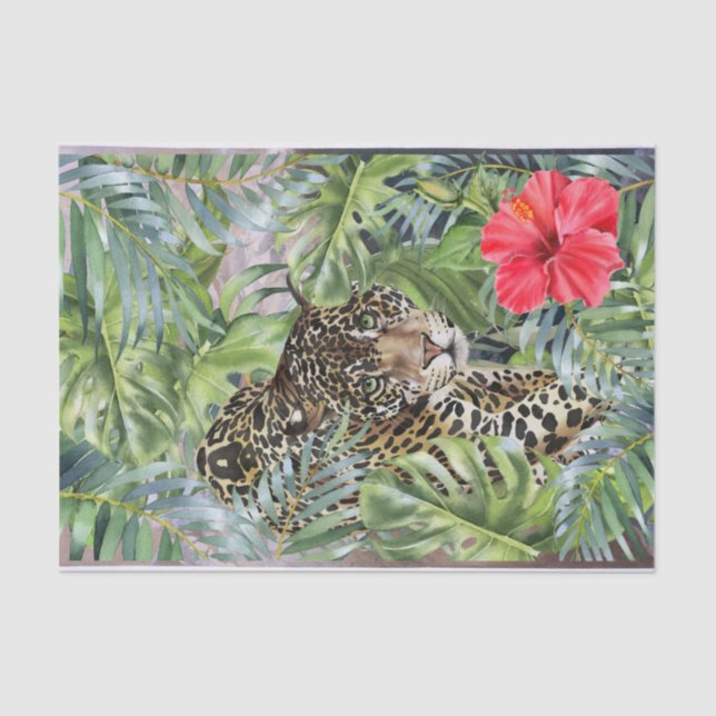 Papel De Seda Gato leopardo (Anverso)