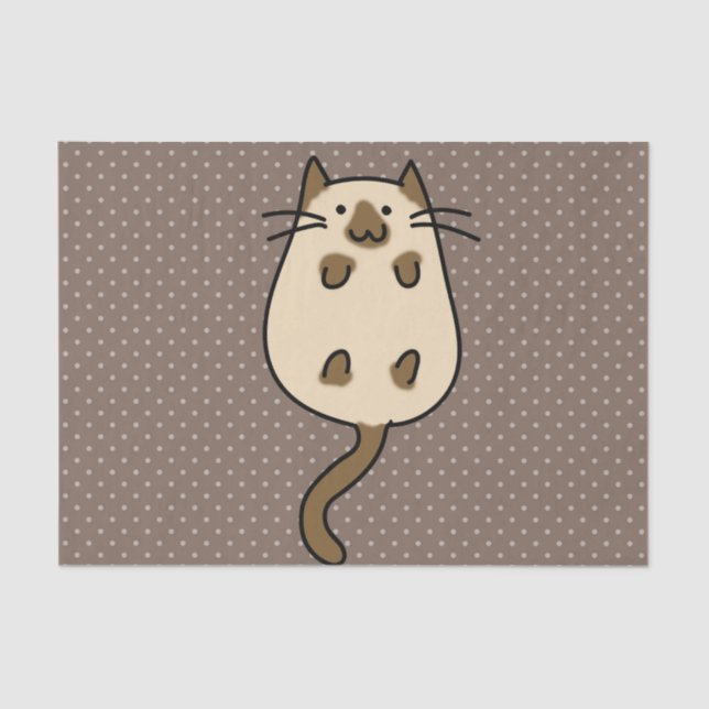 Papel De Seda Gato lindo (Anverso)