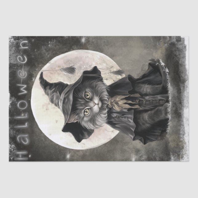 Papel De Seda Gato místico (Anverso)