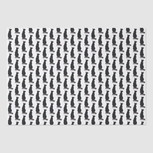 Papel De Seda Gato negro (Anverso)