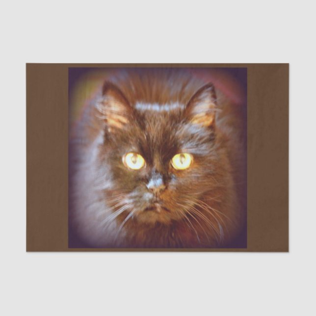 Papel De Seda gato negro (Anverso)