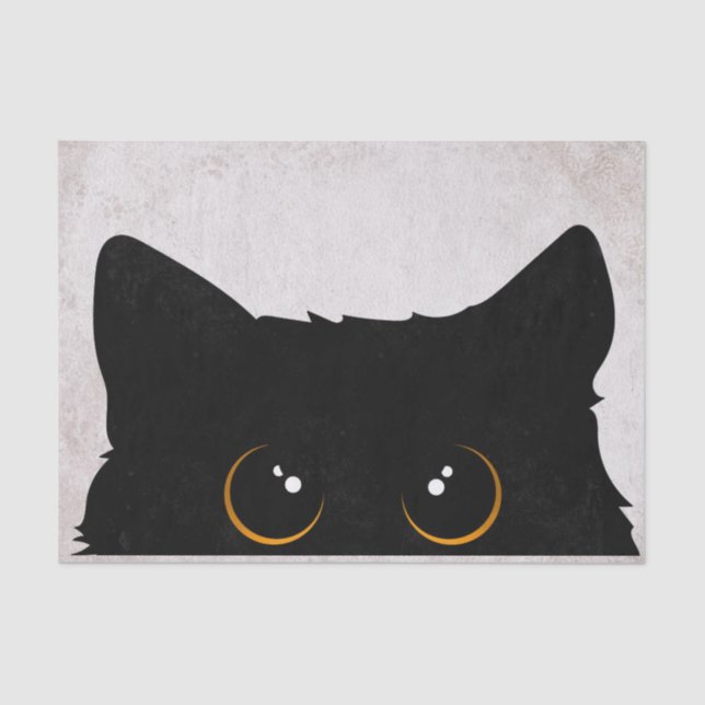 Papel De Seda Gato negro (Anverso)
