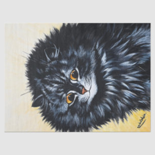 Papel De Seda Gato negro de Louis Wain