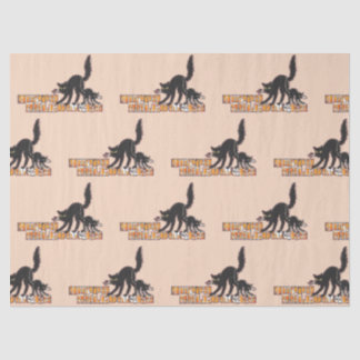 Papel De Seda Gato negro Halloween 