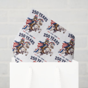 Papel De Seda gato patriótico caballo patrón de baldosas 4 de ju