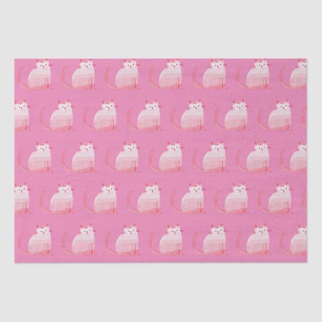 Papel De Seda Gato Pink Purrfect (Anverso)