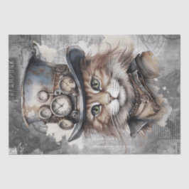Papel De Seda Gato Steampunk