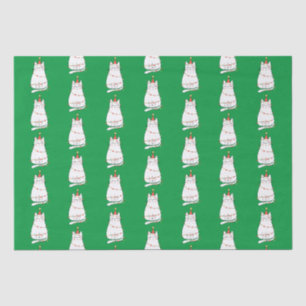 Papel De Seda Gato y luces Navidades