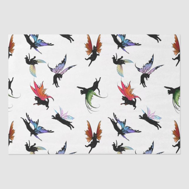 Papel De Seda Gatos cósmicos (Anverso)