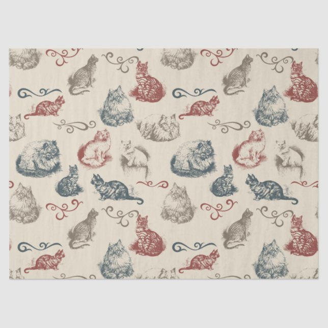 Papel De Seda Gatos de cosecha (Anverso)