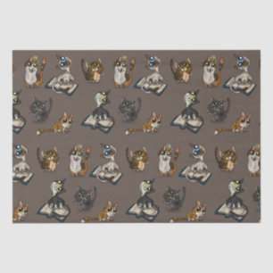 Papel De Seda Gatos De Estudio Útiles