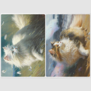 Papel De Seda Gatos del Día del Viento