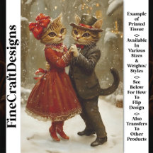 Gatos Divertidos Bailando Festivos En Nieve BX5 De