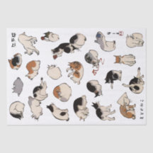 Gatos Japoneses (Color De Fondo Cambiable)