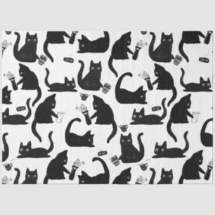 Papel De Seda Gatos malos golpeando a las cosas