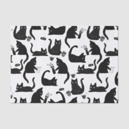 Papel De Seda Gatos malos golpeando a las cosas
