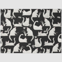 Gatos malos tocando cosas, gatos blancos sobre neg