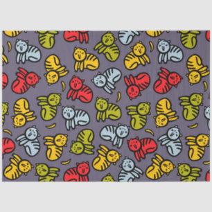 Papel De Seda Gatos más bananas