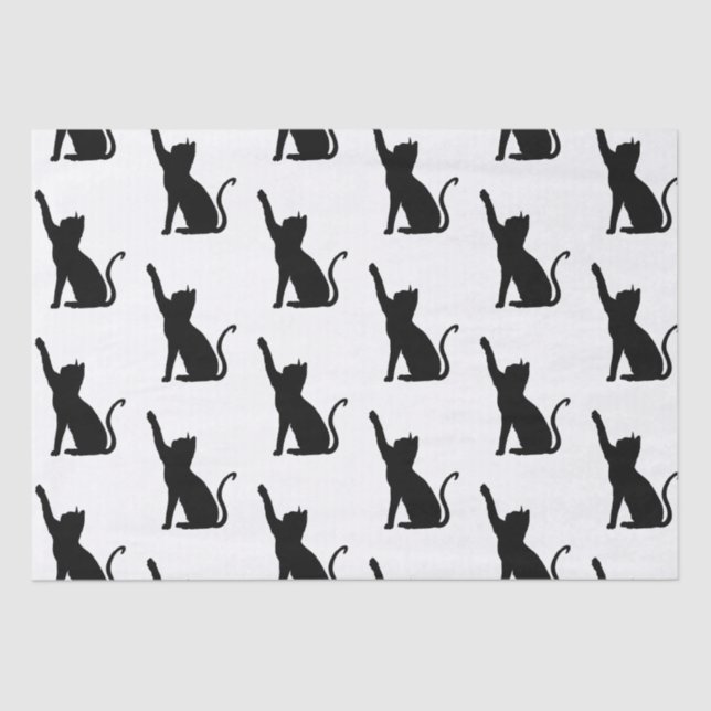 Papel De Seda Gatos negros (Anverso)