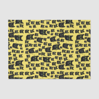 Papel De Seda Gatos negros fantasmales