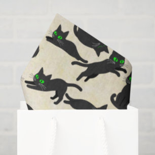 Papel De Seda Gatos negros ojos verdes gatitos lindos crema cali