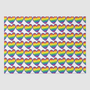 Papel De Seda Gay Pride Love Heart
