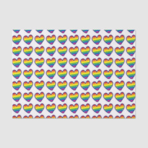 Papel De Seda Gay Pride Love Heart