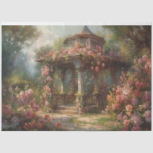Papel De Seda Gazebo florido