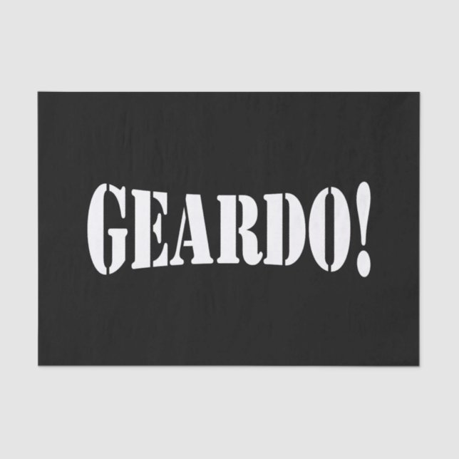 PAPEL DE SEDA ¡GEARDO! (Anverso)