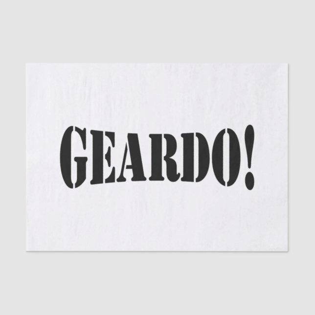 PAPEL DE SEDA ¡GEARDO! (Anverso)