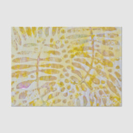 Papel De Seda Gelli Printed Golden Leaves