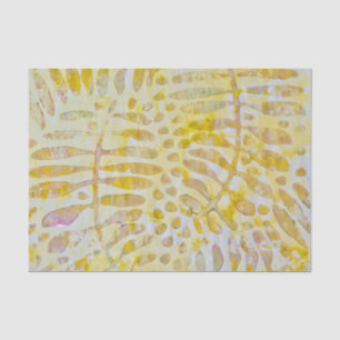 Papel De Seda Gelli Printed Golden Leaves