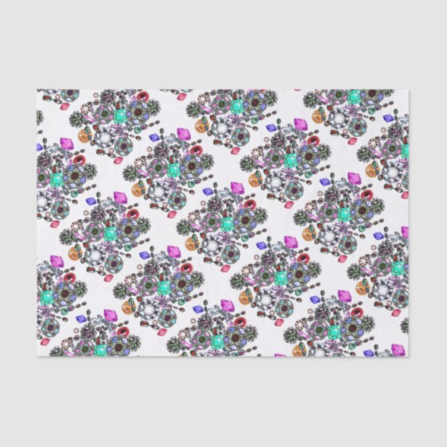 Papel De Seda "Gemas y joyas" (Anverso)