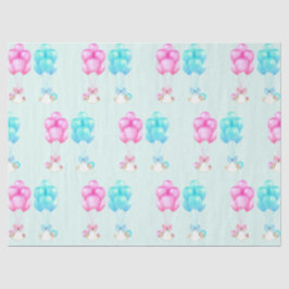 Papel De Seda Gemelos rojos y azules