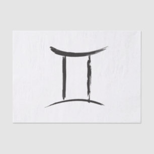 Papel De Seda GEMINI Twins Duality Zodiac May June Astrología
