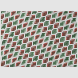 Papel De Seda Gems Red Green Diamonds