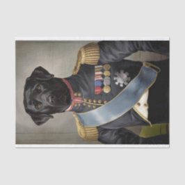 Papel De Seda General Murphy, Labrador negro con uniforme milita