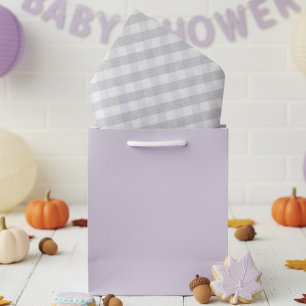 Papel De Seda Género Neutral Pastel Púrpura y Gray Gingham