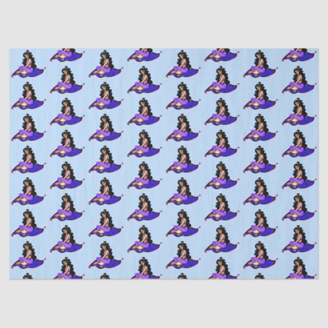 Papel De Seda Genie Magic Carpet Lamp Blue Sky (Anverso)