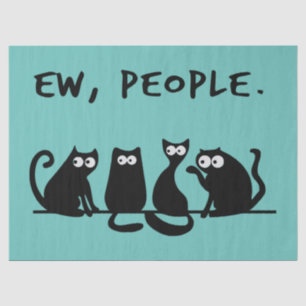 Papel De Seda Gente Asquerosa Gatos Divertidos Gatos Negros