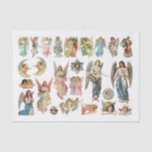 Papel De Seda Genuino (AI) Vintage Christmas Angels<br><div class="desc">Este papel de desconexión está disponible en dos pesos diferentes y en varios tamaños,  que puede elegir con los menús desplegables.</div>